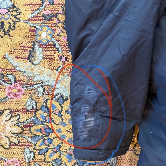 Ava Viv 3x warm mid thigh jacket Blk lined hood snaps zipper drawstring pockets - Picture 3 of 11